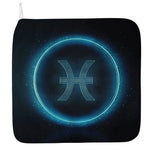 Blue Pisces Zodiac Sign Print Hand Towel