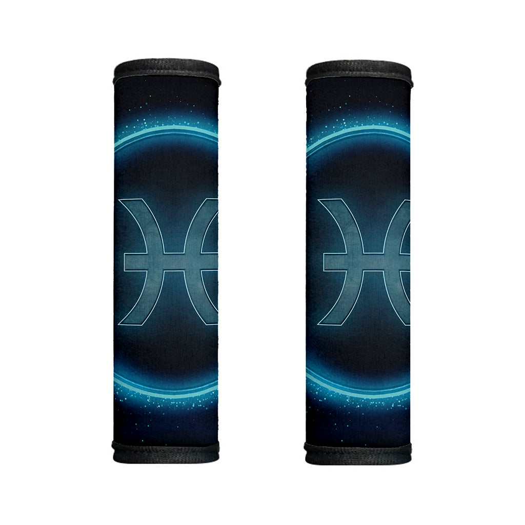 Blue Pisces Zodiac Sign Print Handle Covers