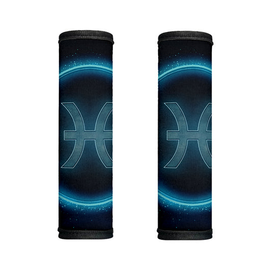 Blue Pisces Zodiac Sign Print Handle Covers