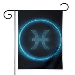 Blue Pisces Zodiac Sign Print House Flag