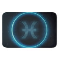 Blue Pisces Zodiac Sign Print Indoor Door Mat