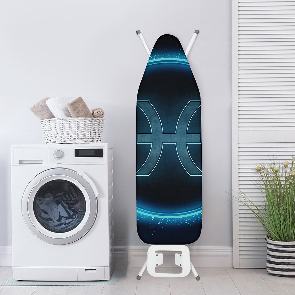 Blue Pisces Zodiac Sign Print Ironing Board Cover