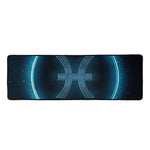 Blue Pisces Zodiac Sign Print Long Kitchen Mat