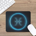 Blue Pisces Zodiac Sign Print Mouse Pad