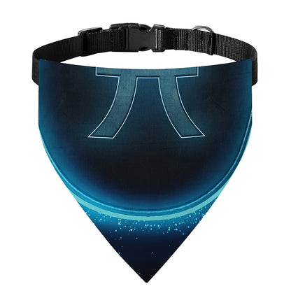 Blue Pisces Zodiac Sign Print Over The Collar Dog Bandana