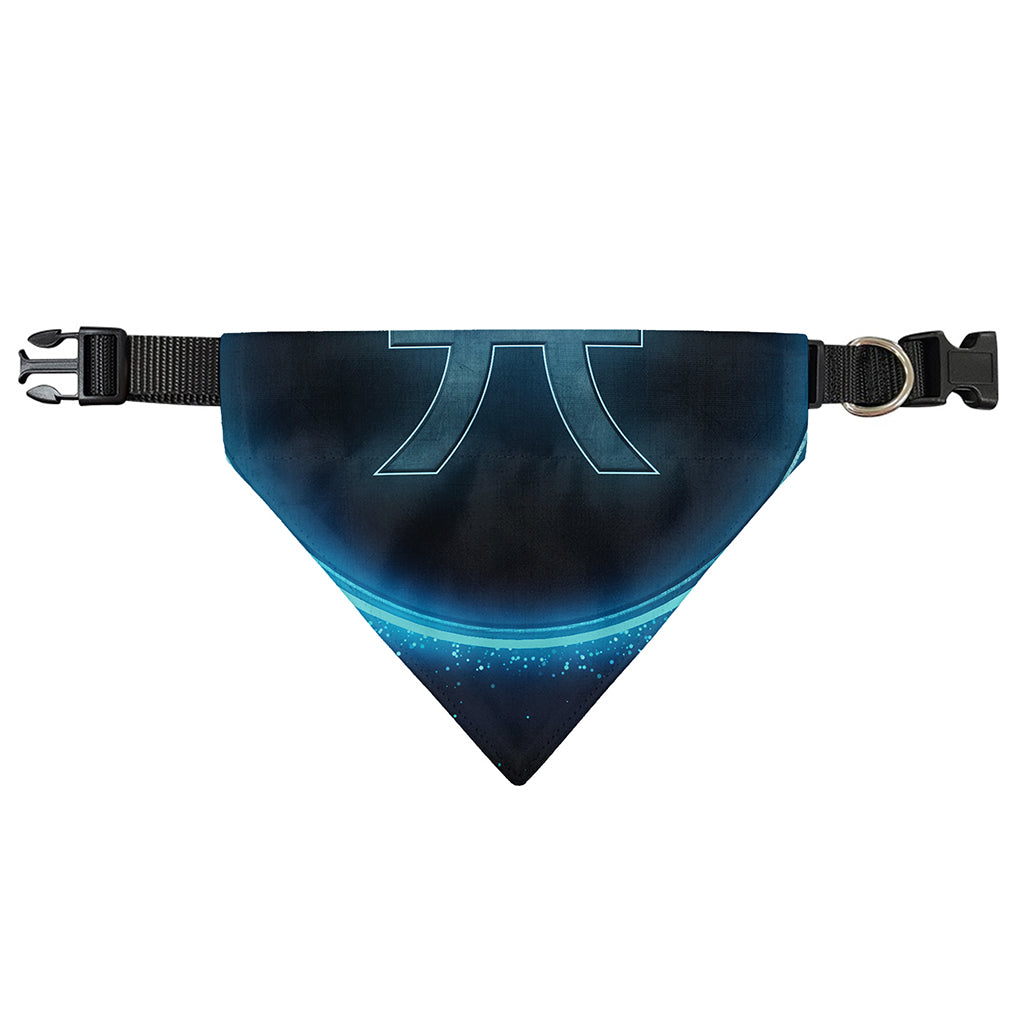 Blue Pisces Zodiac Sign Print Over The Collar Dog Bandana