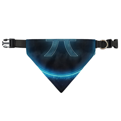 Blue Pisces Zodiac Sign Print Over The Collar Dog Bandana