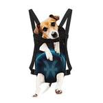 Blue Pisces Zodiac Sign Print Pet Carrier Backpack