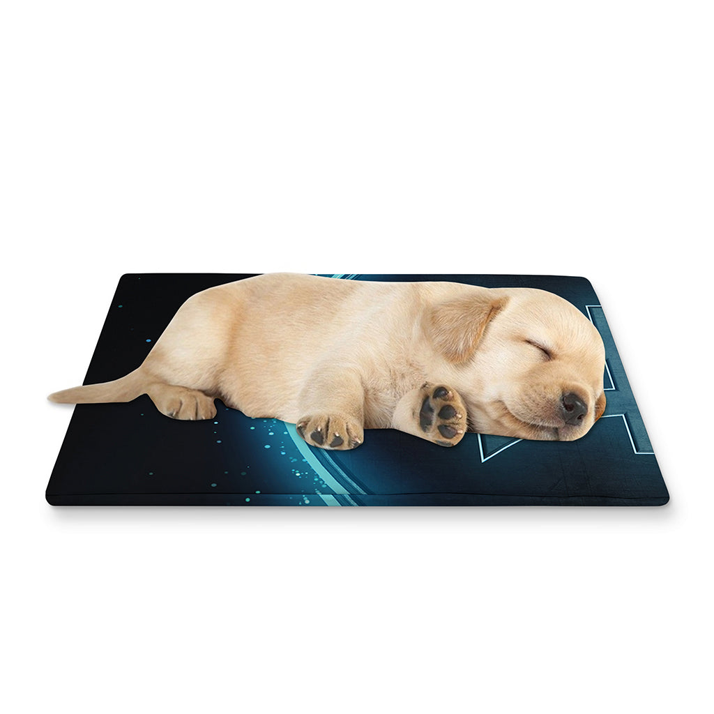 Blue Pisces Zodiac Sign Print Pet Cooling Mat Cover