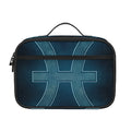 Blue Pisces Zodiac Sign Print Portable Lunch Bag