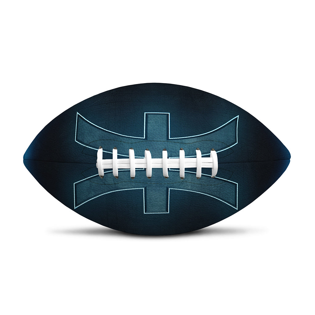 Blue Pisces Zodiac Sign Print Rugby Ball