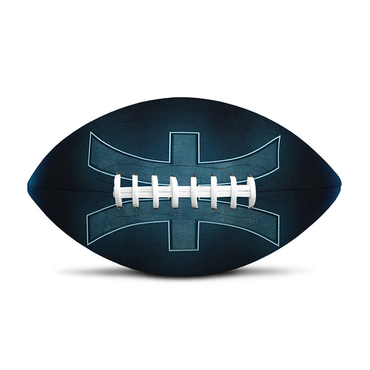 Blue Pisces Zodiac Sign Print Rugby Ball
