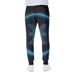 Blue Pisces Zodiac Sign Print Scuba Joggers