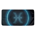 Blue Pisces Zodiac Sign Print Towel