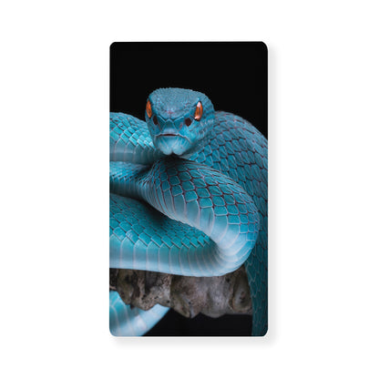 Blue Pit Viper Snake Print Baby Crib Sheet