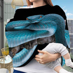 Blue Pit Viper Snake Print Baby Seat Cover
