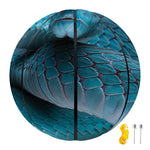 Blue Pit Viper Snake Print Basketball