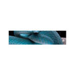 Blue Pit Viper Snake Print Bed Runner