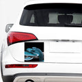 Blue Pit Viper Snake Print Car Sticker