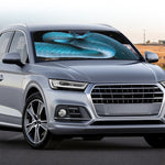 Blue Pit Viper Snake Print Car Windshield Sun Shade