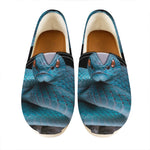 Blue Pit Viper Snake Print Casual Shoes