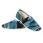 Blue Pit Viper Snake Print Casual Shoes