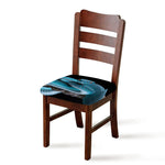 Blue Pit Viper Snake Print Chair Cushion Cover