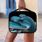 Blue Pit Viper Snake Print Classic Bible Case