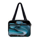 Blue Pit Viper Snake Print Double Strap Bible Bag