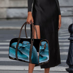 Blue Pit Viper Snake Print Duffle Bag