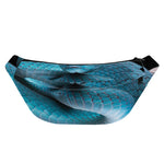 Blue Pit Viper Snake Print Fanny Pack