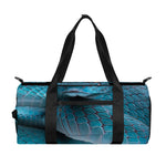 Blue Pit Viper Snake Print Gym Bag