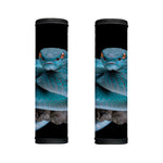 Blue Pit Viper Snake Print Handle Covers