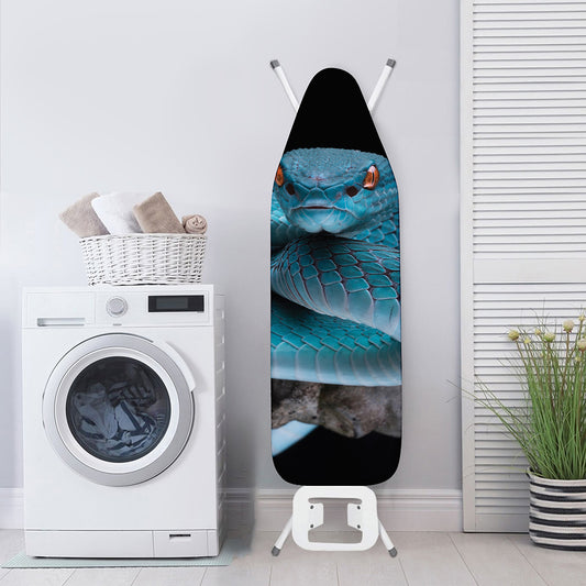 Blue Pit Viper Snake Print Ironing Board Cover