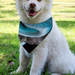 Blue Pit Viper Snake Print Over The Collar Dog Bandana