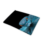 Blue Pit Viper Snake Print Pet Cooling Mat Cover