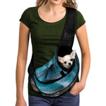 Blue Pit Viper Snake Print Pet Sling Carrier