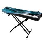 Blue Pit Viper Snake Print Piano Keyboard Cover
