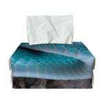 Blue Pit Viper Snake Print Rectangle Tissue Box Cover