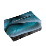 Blue Pit Viper Snake Print Rectangle Tissue Box Cover
