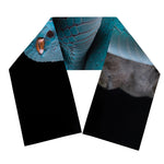 Blue Pit Viper Snake Print Scarf