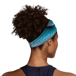 Blue Pit Viper Snake Print Sports Headband