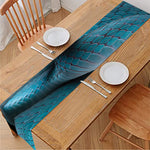 Blue Pit Viper Snake Print Table Runner