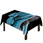 Blue Pit Viper Snake Print Tablecloth