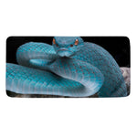 Blue Pit Viper Snake Print Towel