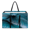 Blue Pit Viper Snake Print Utility Tote Bag