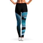 Blue Pit Viper Snake Print Women's Leggings