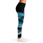 Blue Pit Viper Snake Print Women's Leggings