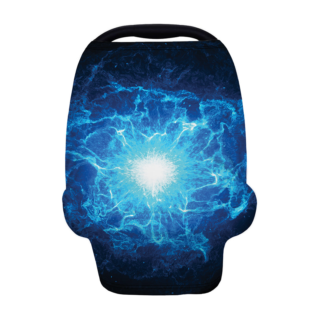 Blue Plasma Energy Print Baby Seat Cover