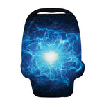 Blue Plasma Energy Print Baby Seat Cover